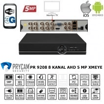 8 KANAL AHD KAYIT CİHAZI – PR-9208 8 Kanal 1080N Hybrid Dvr-image
